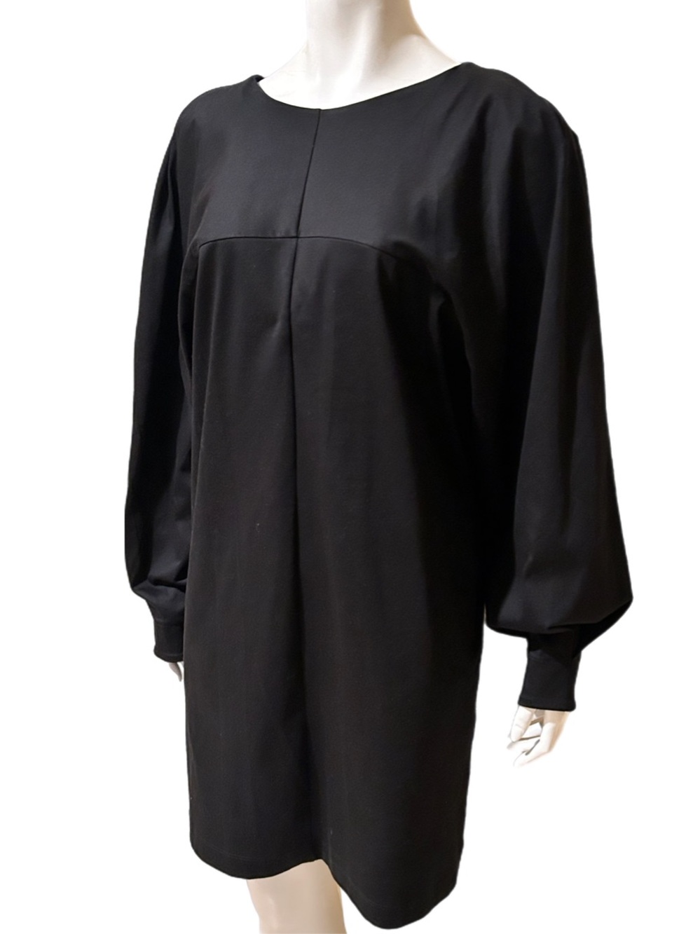 COS black structured tunic mini dress